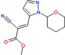 (E)-Methyl 2-cyano-3-(1-(tetrahydro-2H-pyran-2-yl)-1H-pyrazol-5-yl)acrylate